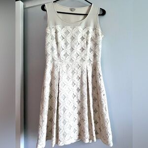 Cream, Lace Cremieux Dress